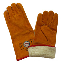 Boa Full Lining Cowhide Split Leather Winter Welding Gloves